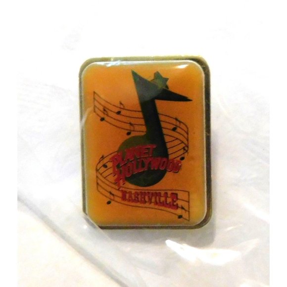 Planet Hollywood Nashville Collectible Pin Tennessee Music Enamel Metal .75 Inch - Picture 1 of 3